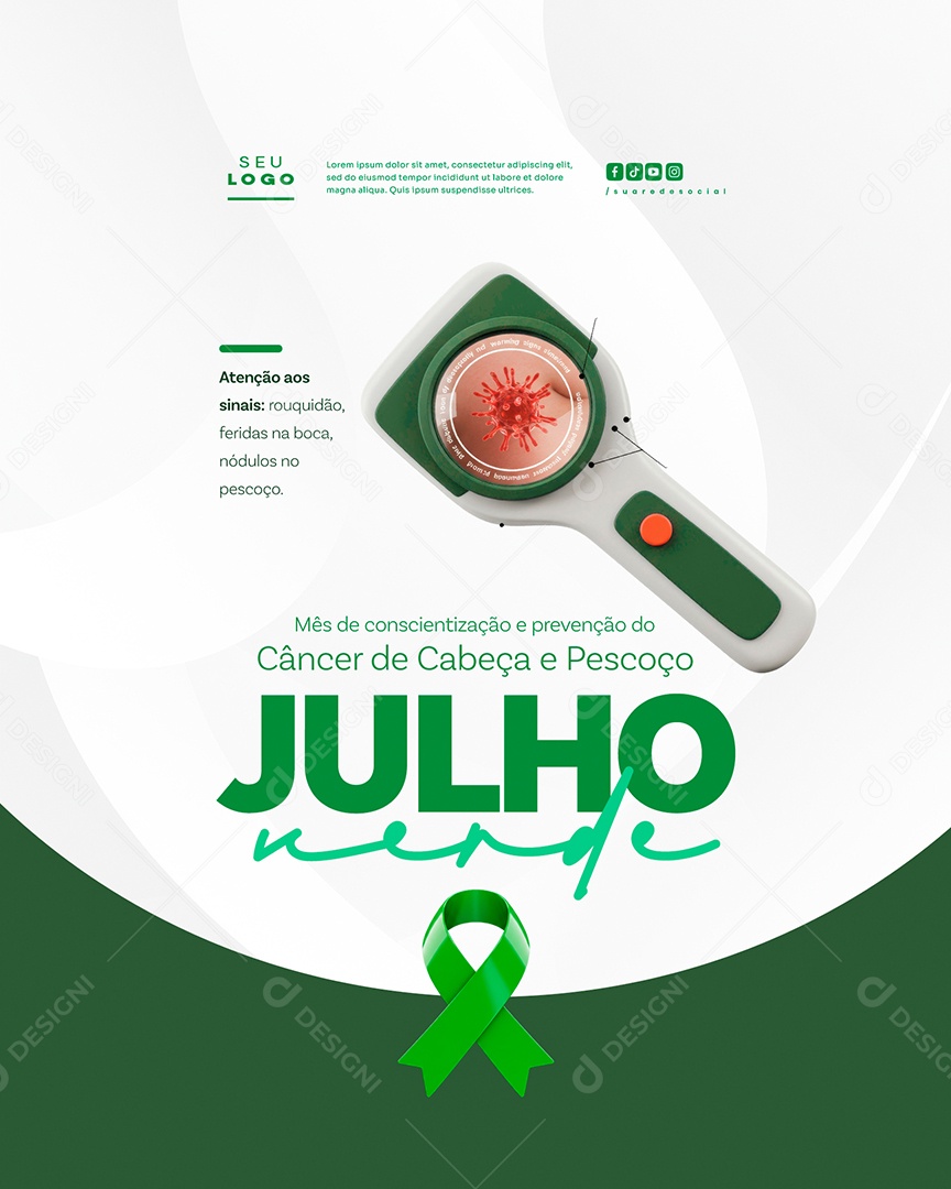 Julho Verde Social Media PSD Editável