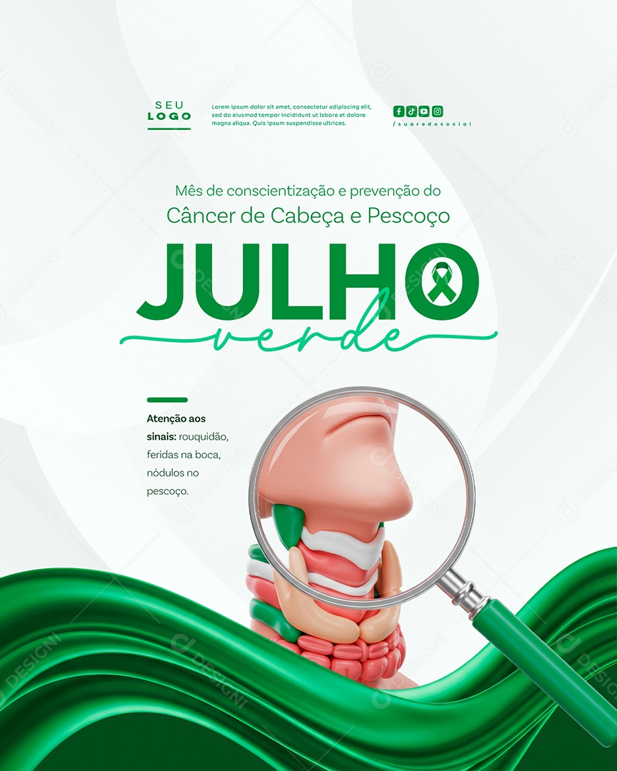 Julho Verde Social Media PSD Editável