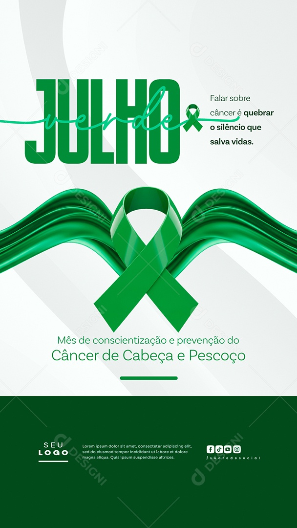 Story Julho Verde Social Media PSD Editável