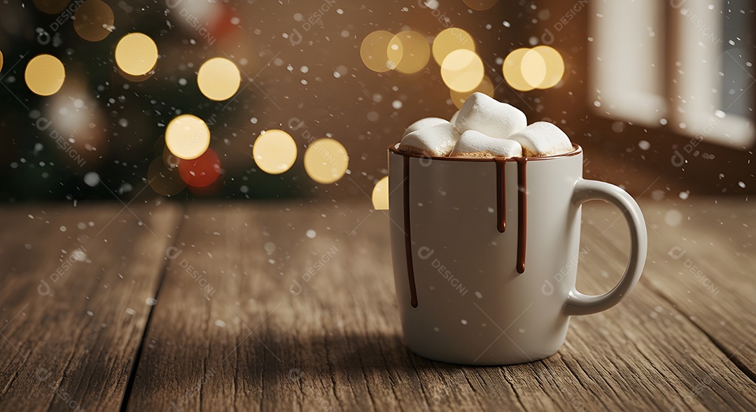 Xícara de café pro cima Marshmallow