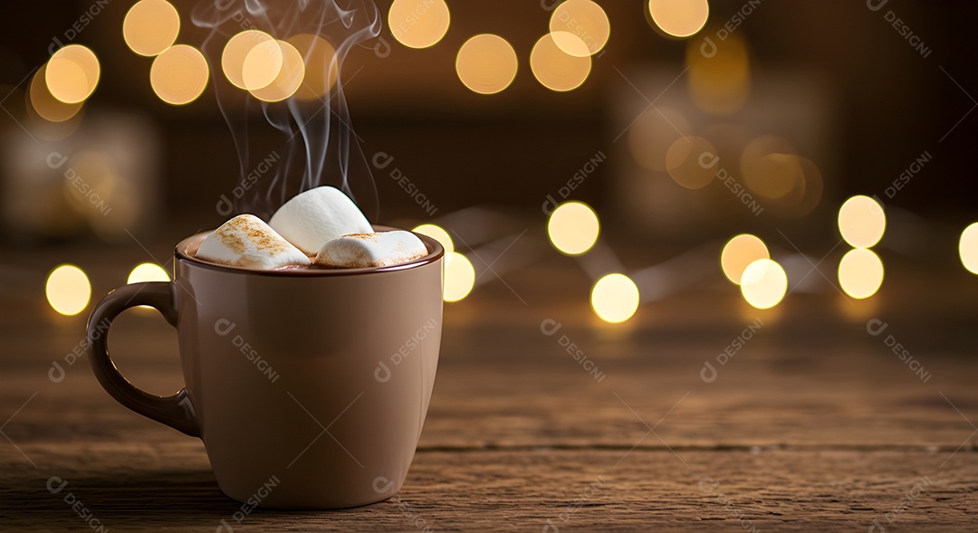 Xícara de café pro cima Marshmallow