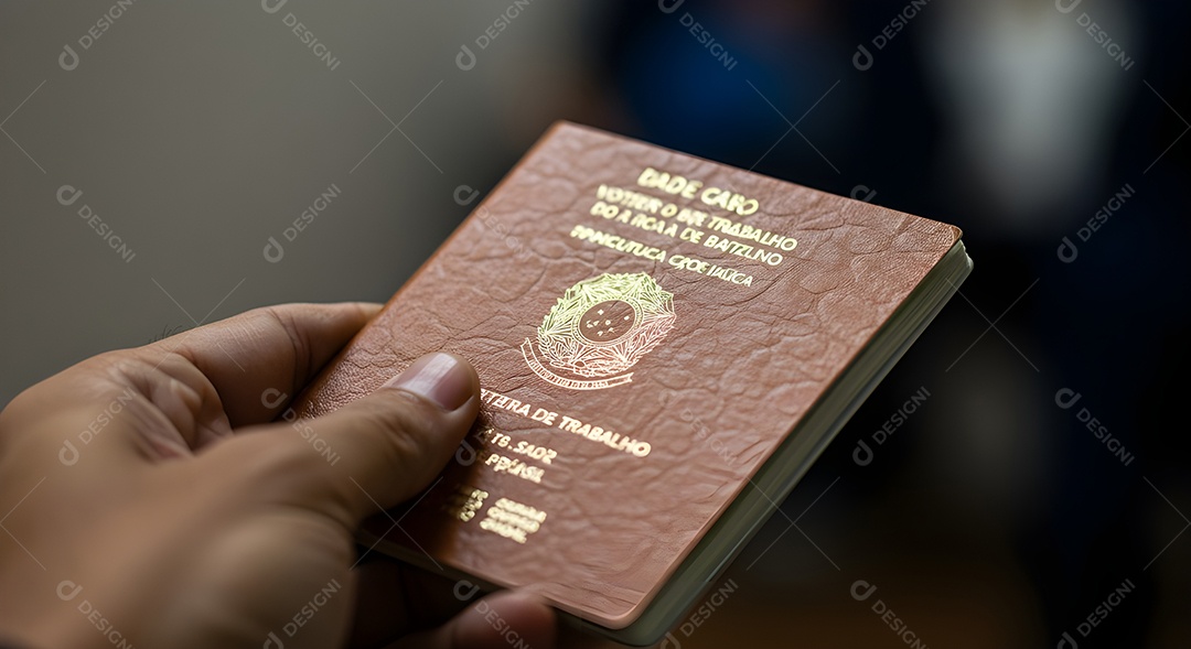 Mão de pessoa segurando passaporte