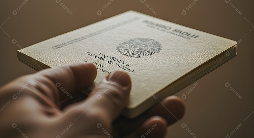 Mão de pessoa segurando passaporte