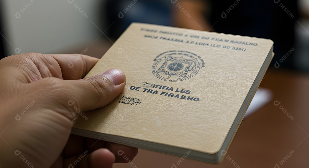 Mão de pessoa segurando passaporte