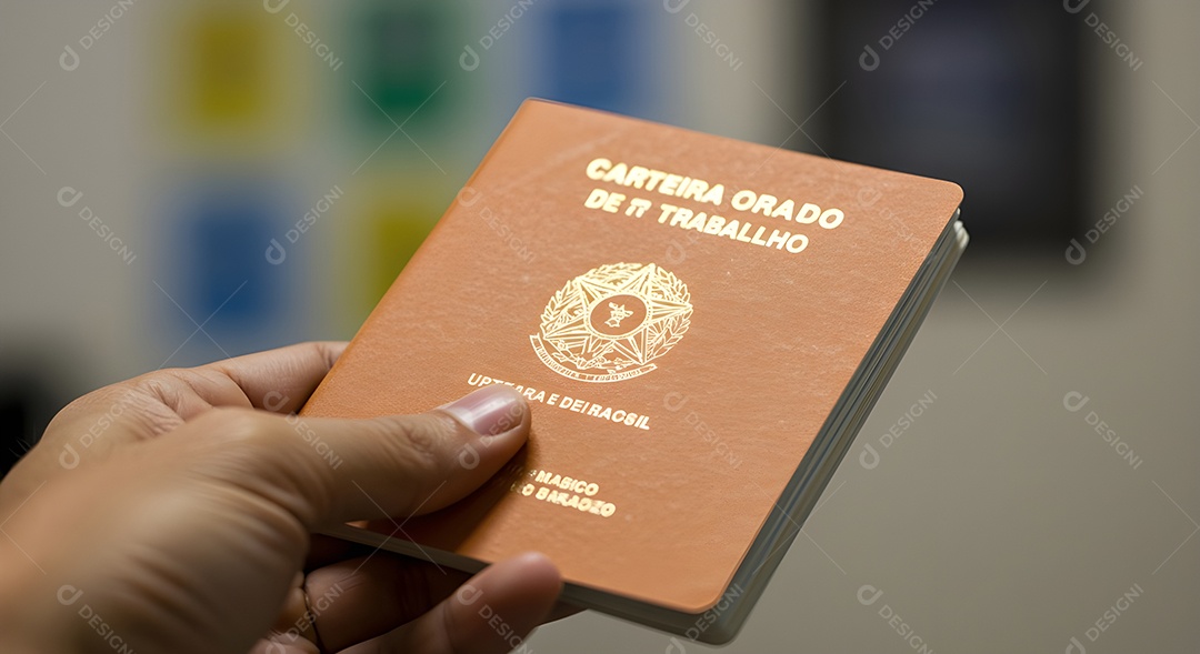 Mão de pessoa segurando passaporte