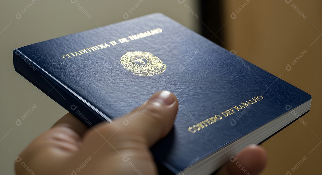 Mão de pessoa segurando passaporte