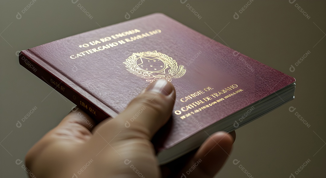 Mão de pessoa segurando passaporte