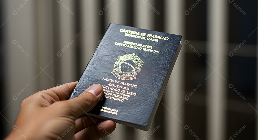 Mão de pessoa segurando passaporte