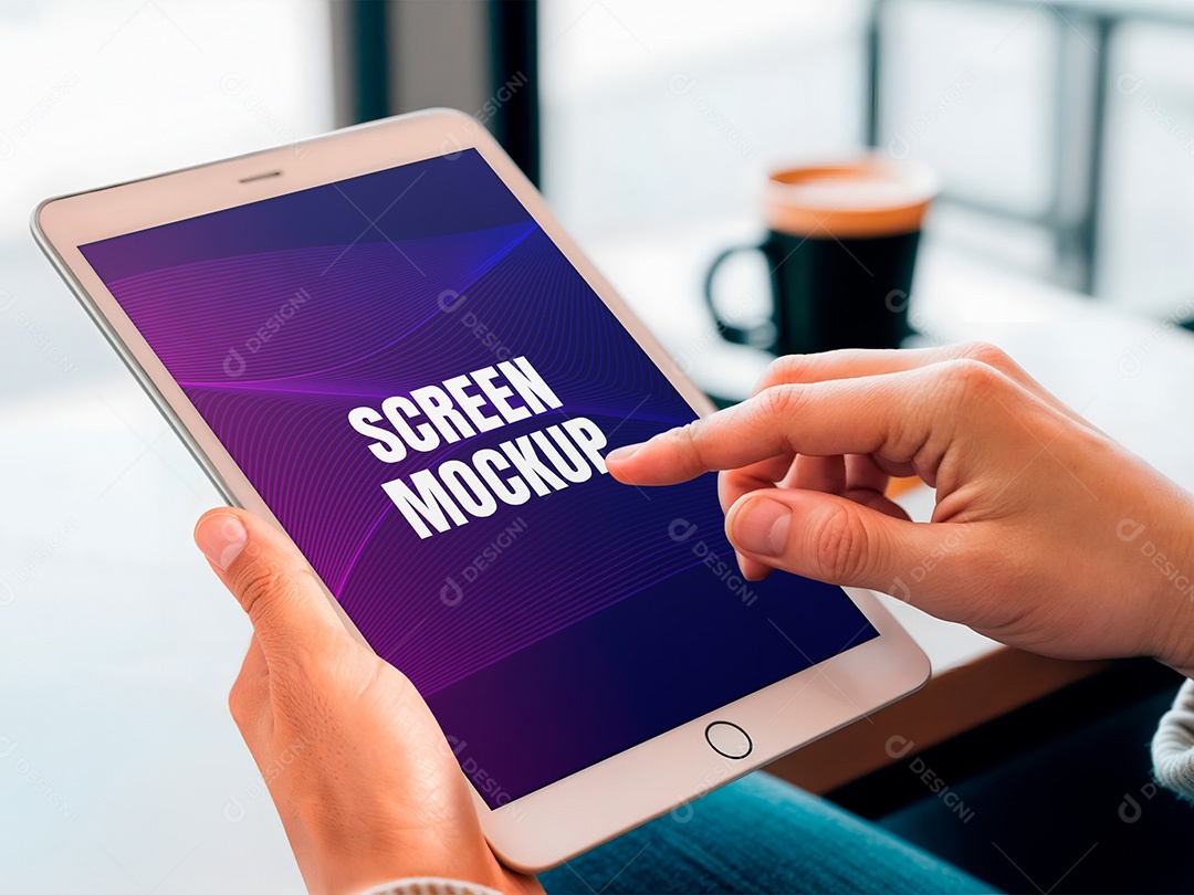 Mockup de tablet PSD Editável