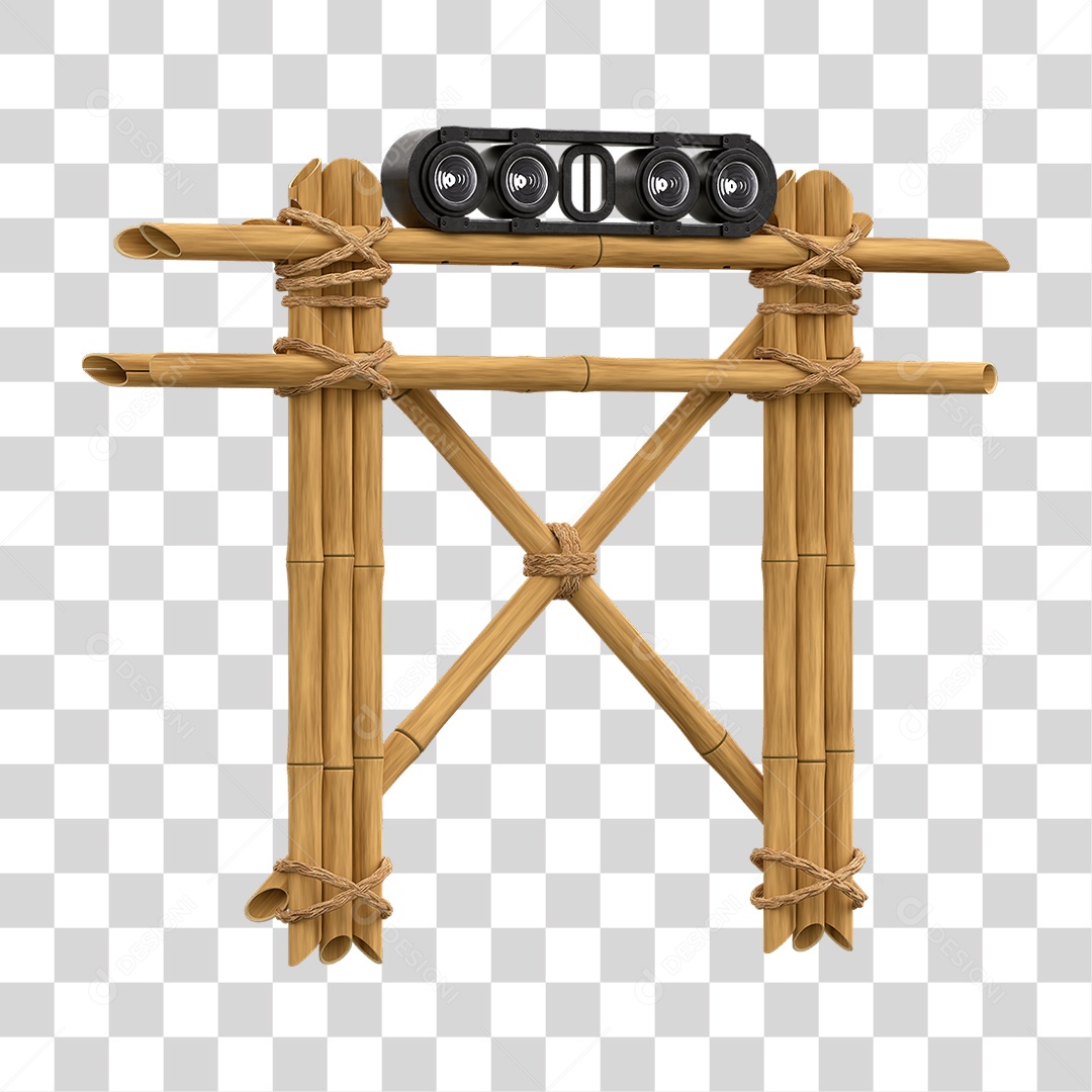 Painel de Bambu Lâmpadas PNG Transparente