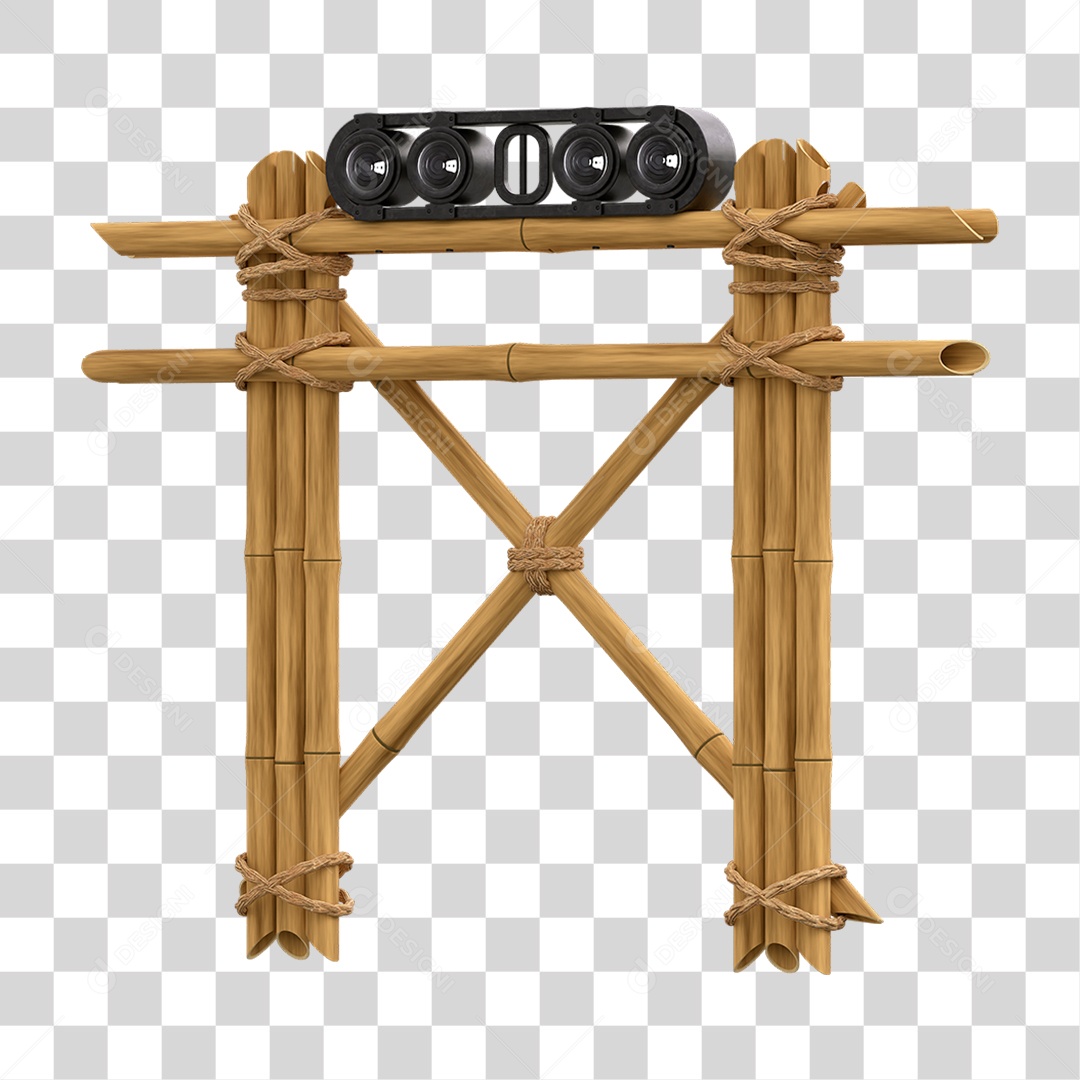 Painel de Bambu Lâmpadas PNG Transparente