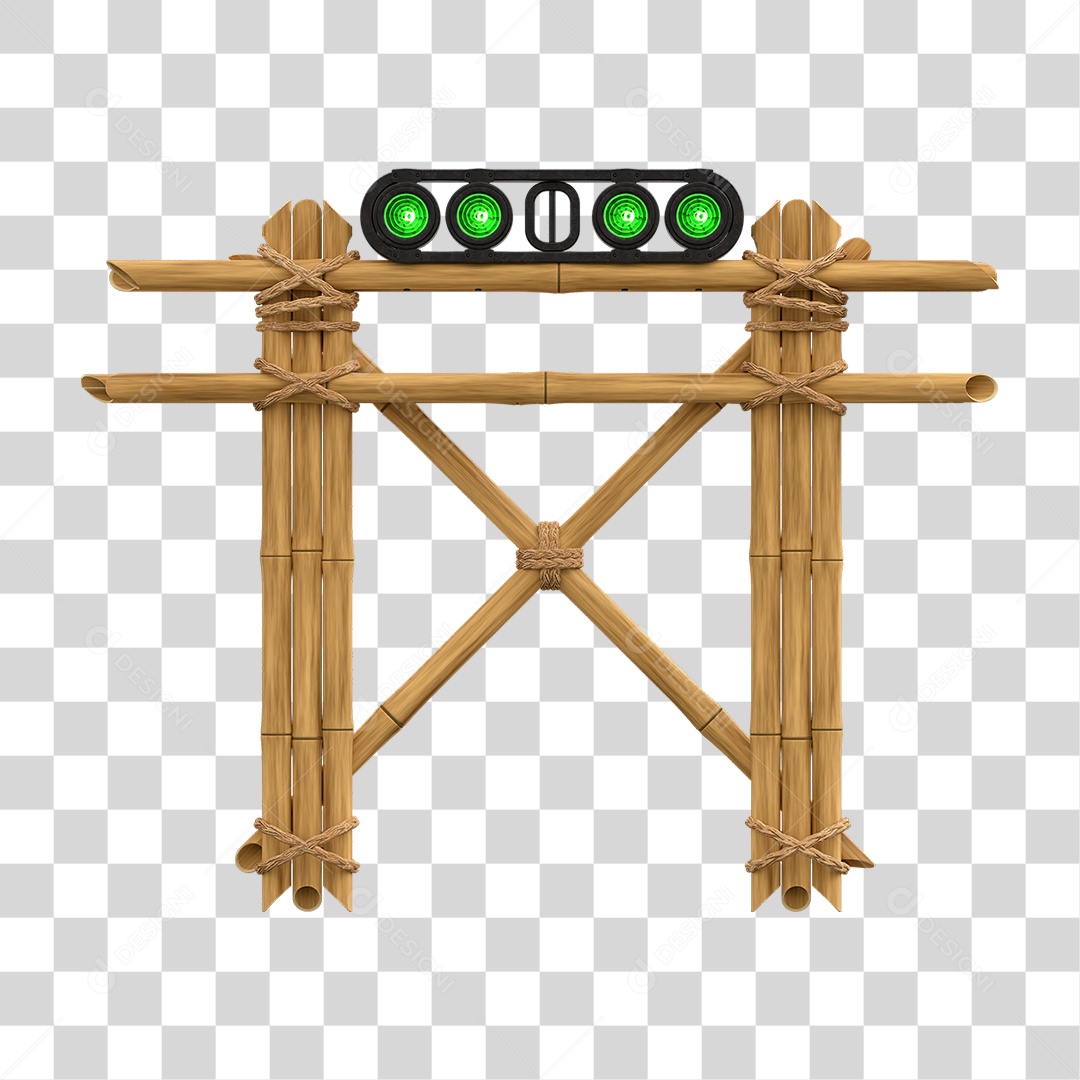 Painel de Bambu Lâmpadas PNG Transparente