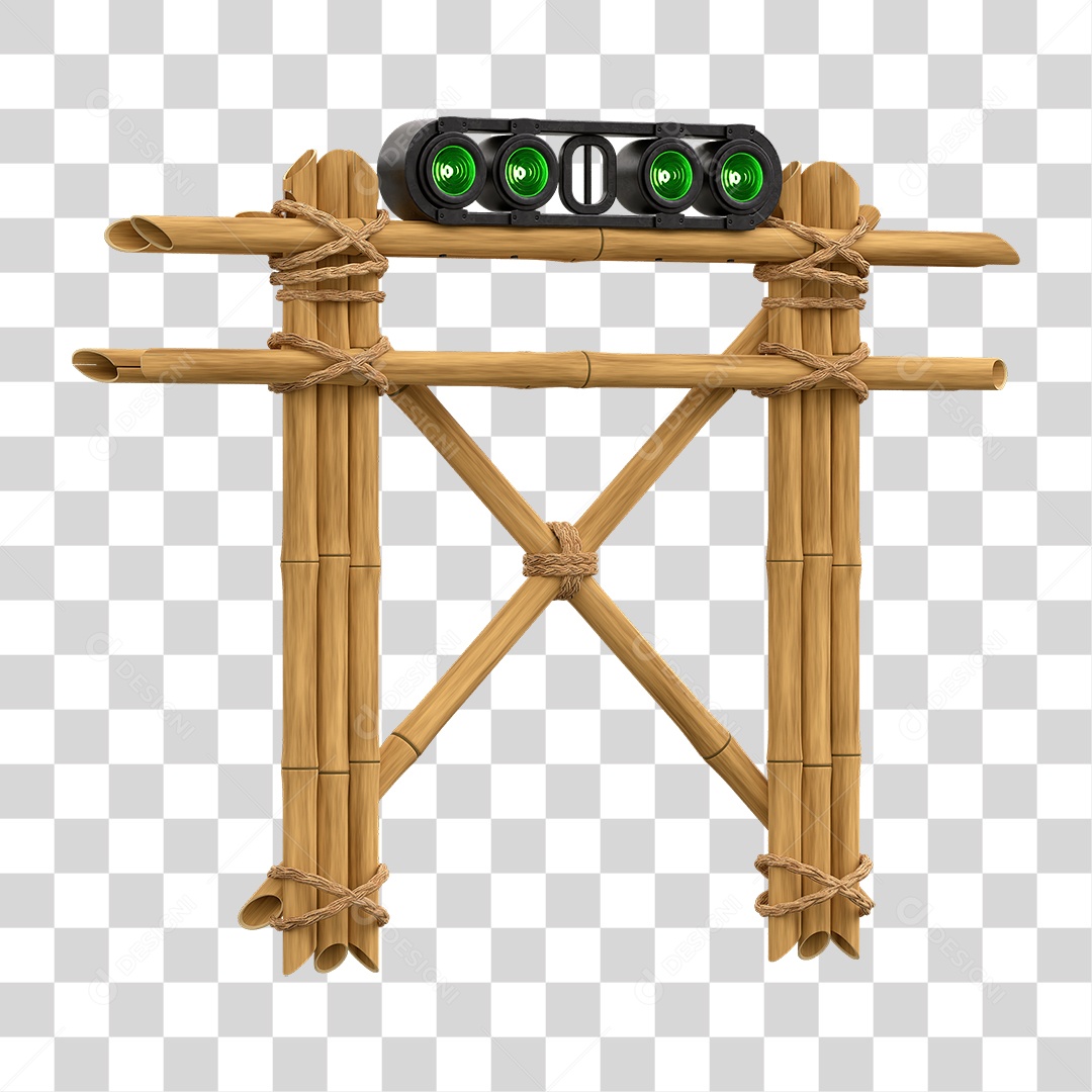 Painel de Bambu Lâmpadas PNG Transparente
