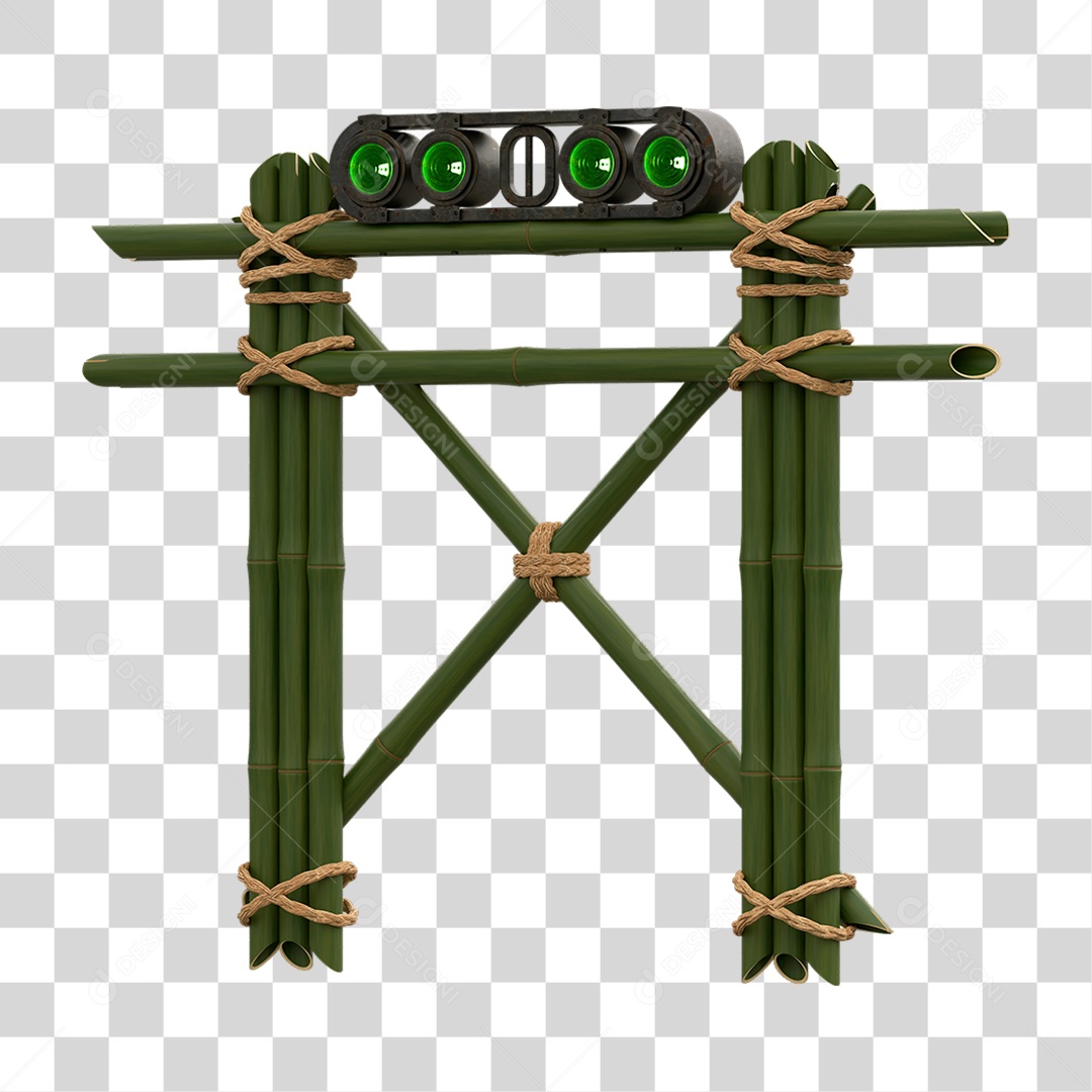 Painel de Bambu Lâmpadas PNG Transparente