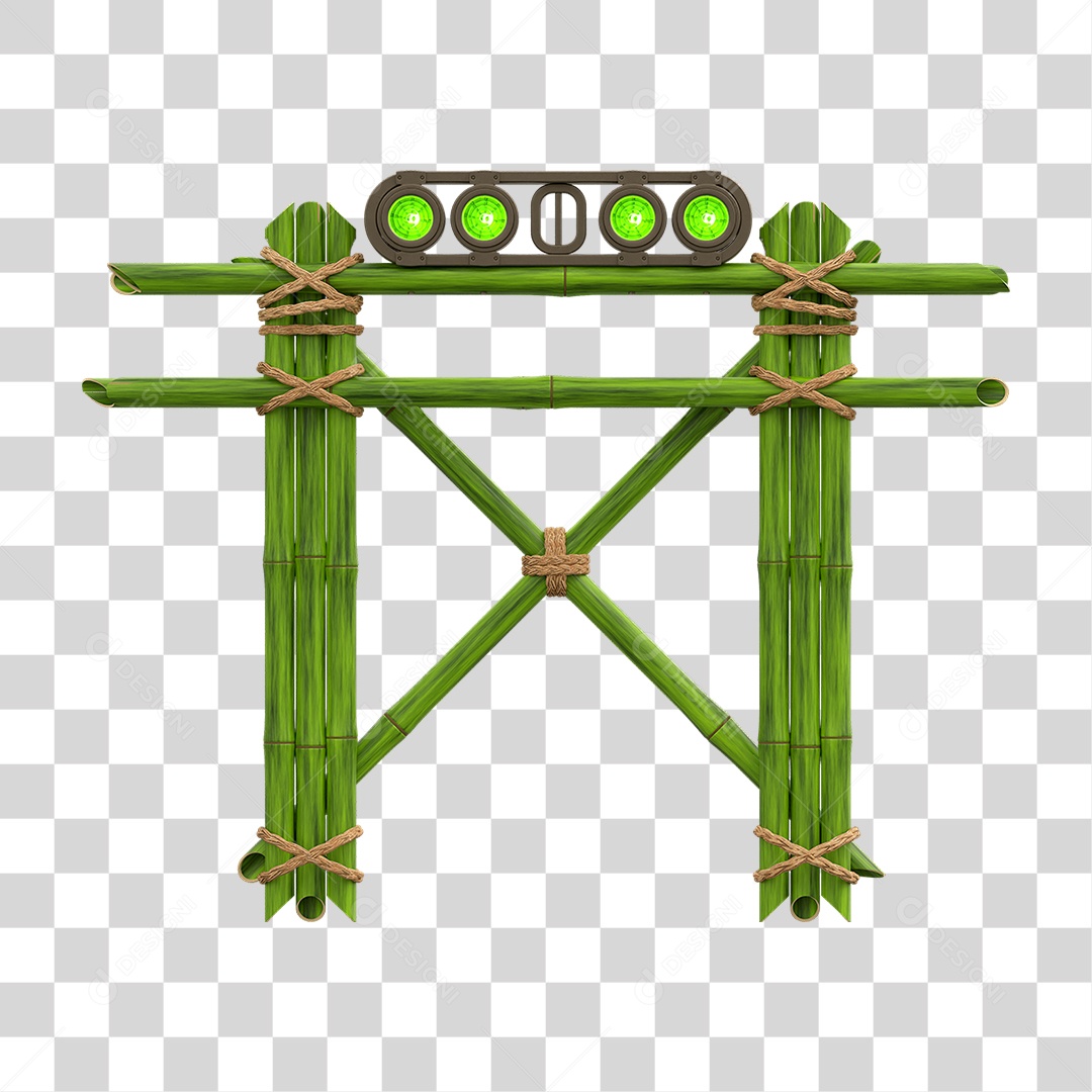 Painel de Bambu Lâmpadas PNG Transparente