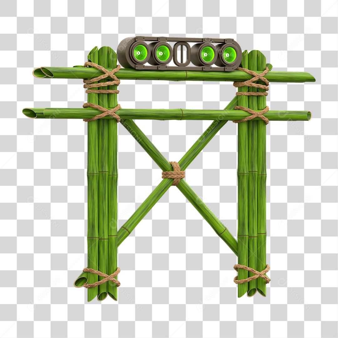 Painel de Bambu Lâmpadas PNG Transparente