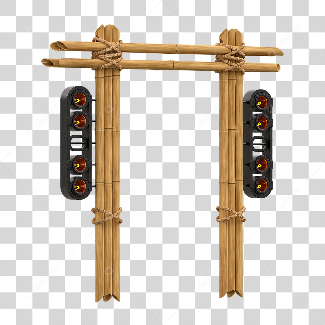 Painel de Bambu Lâmpadas PNG Transparente
