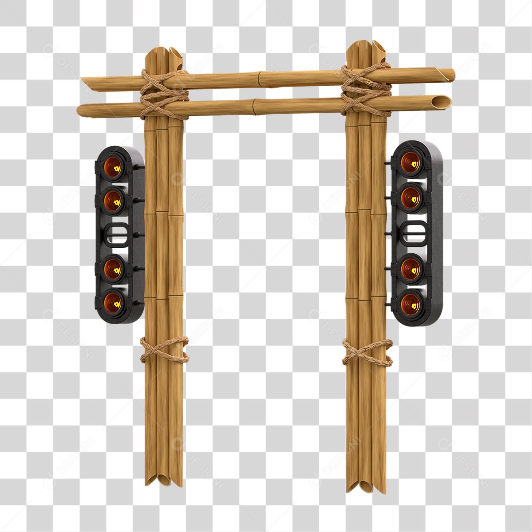 Painel de Bambu Lâmpadas PNG Transparente