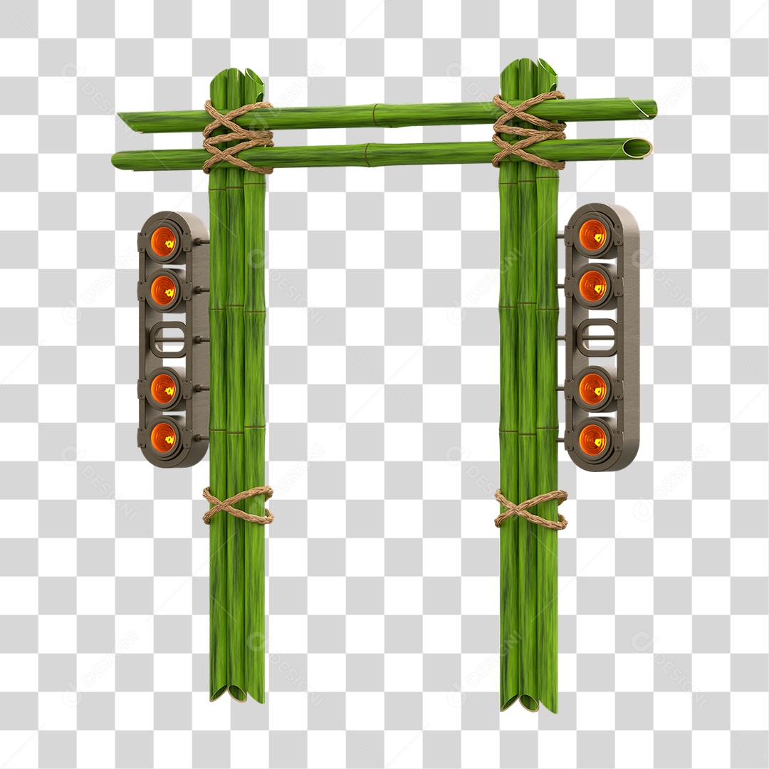 Painel de Bambu Lâmpadas PNG Transparente