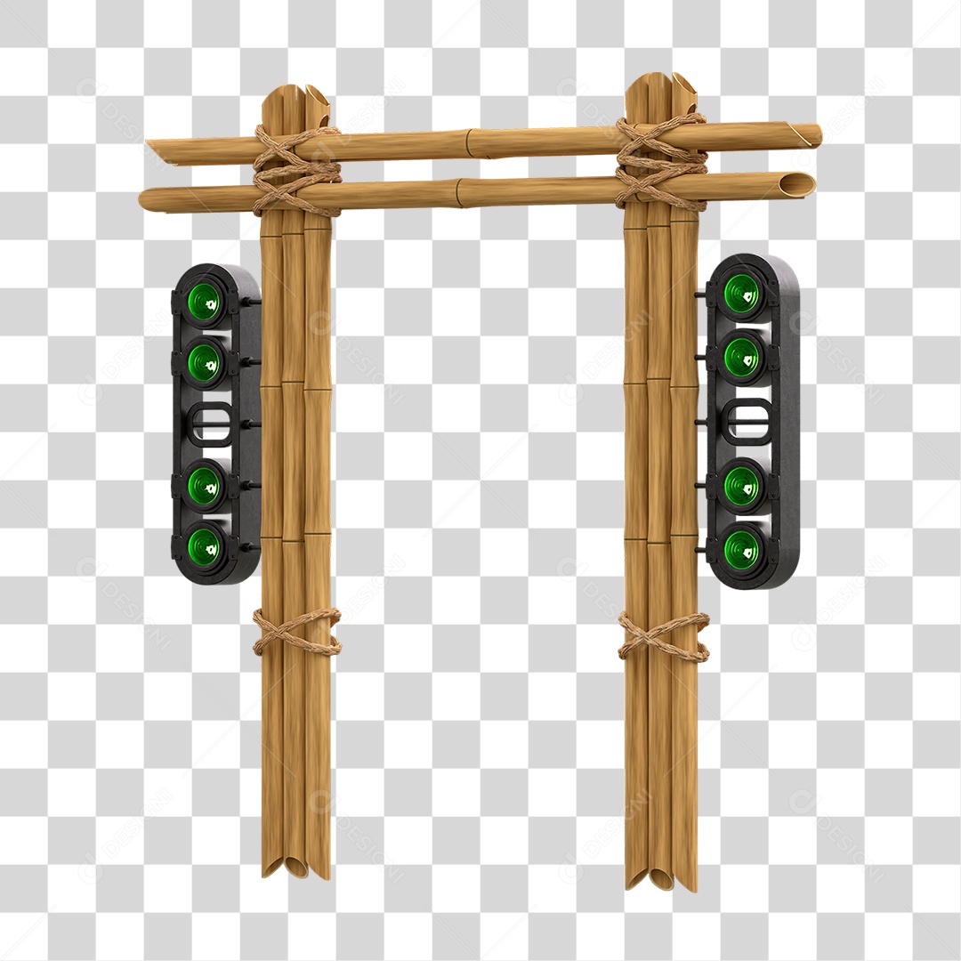 Painel de Bambu Lâmpadas PNG Transparente
