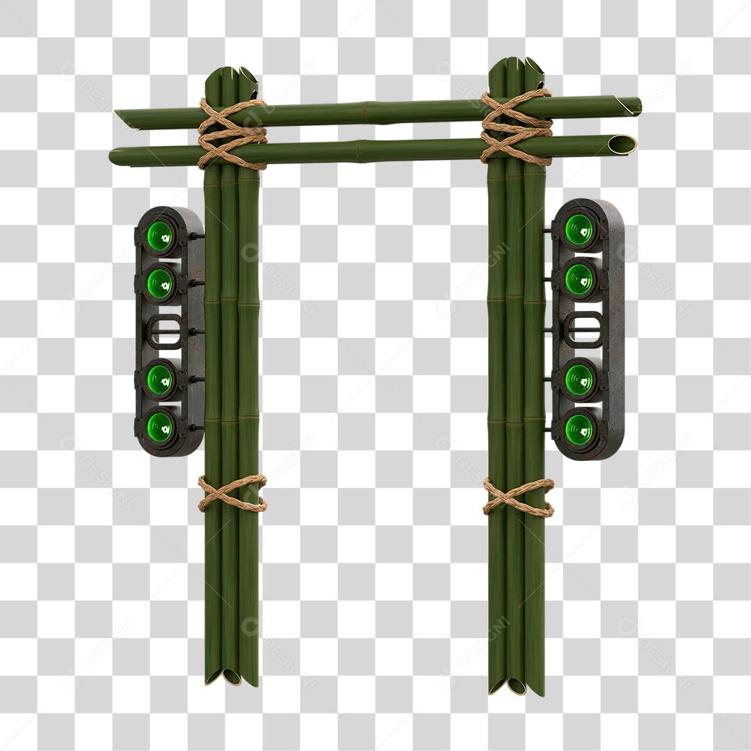 Painel de Bambu Lâmpadas PNG Transparente