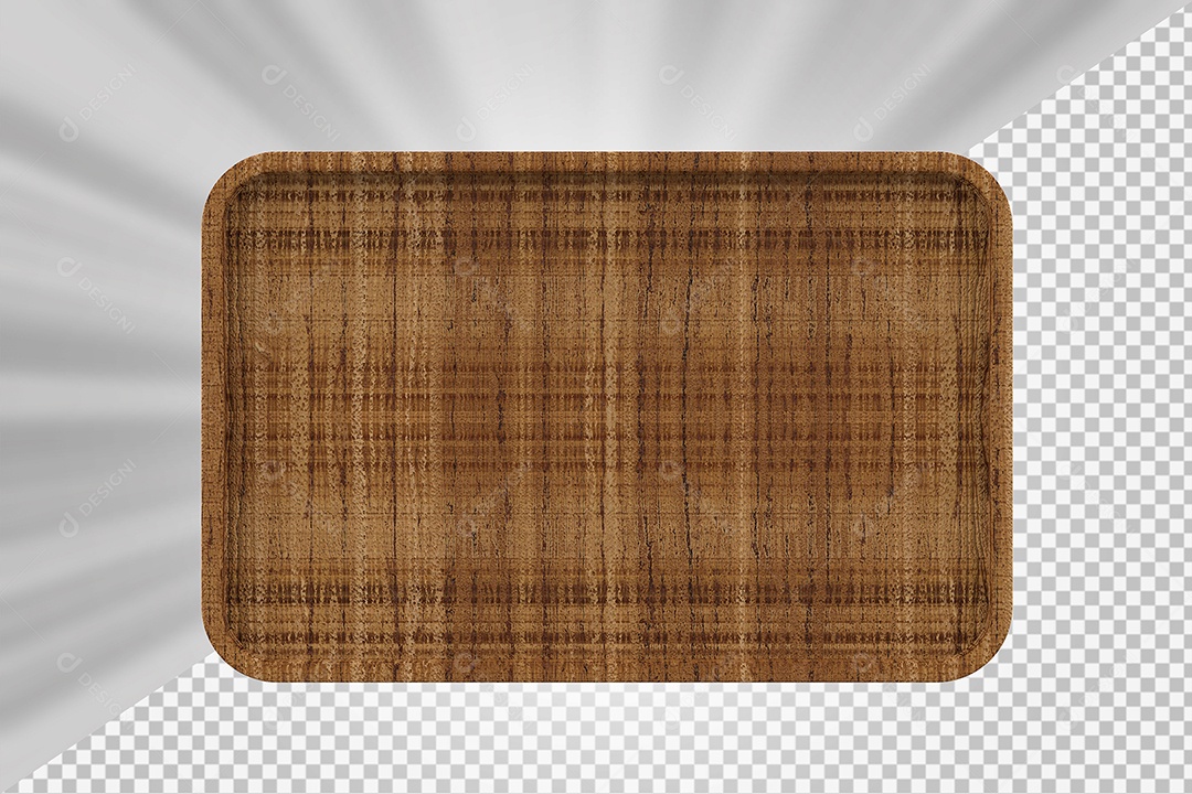 Elemento 3D Tábua de Madeira Para Composição PSD