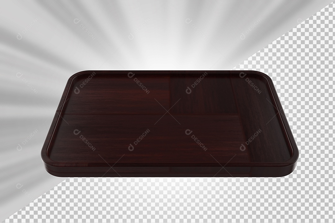 Elemento 3D Tábua de Madeira Para Composição PSD