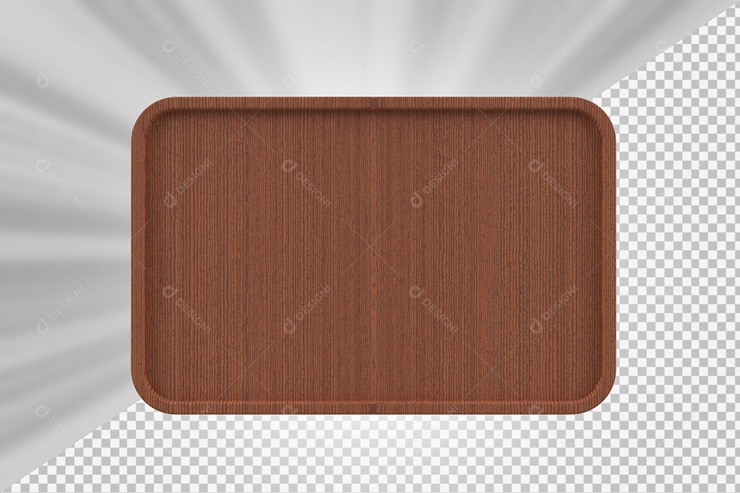 Elemento 3D Tábua de Madeira Para Composição PSD