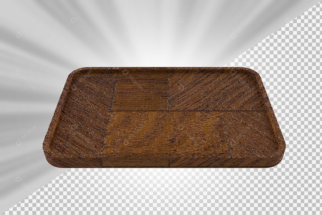 Elemento 3D Tábua de Madeira Para Composição PSD
