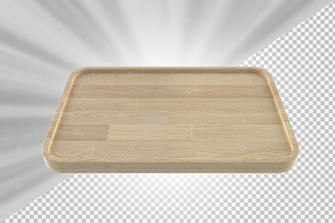 Elemento 3D Tábua de Madeira Para Composição PSD