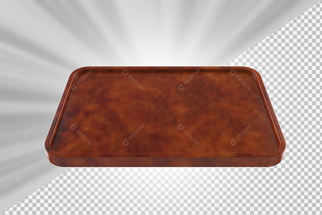 Elemento 3D Tábua de Madeira Para Composição PSD