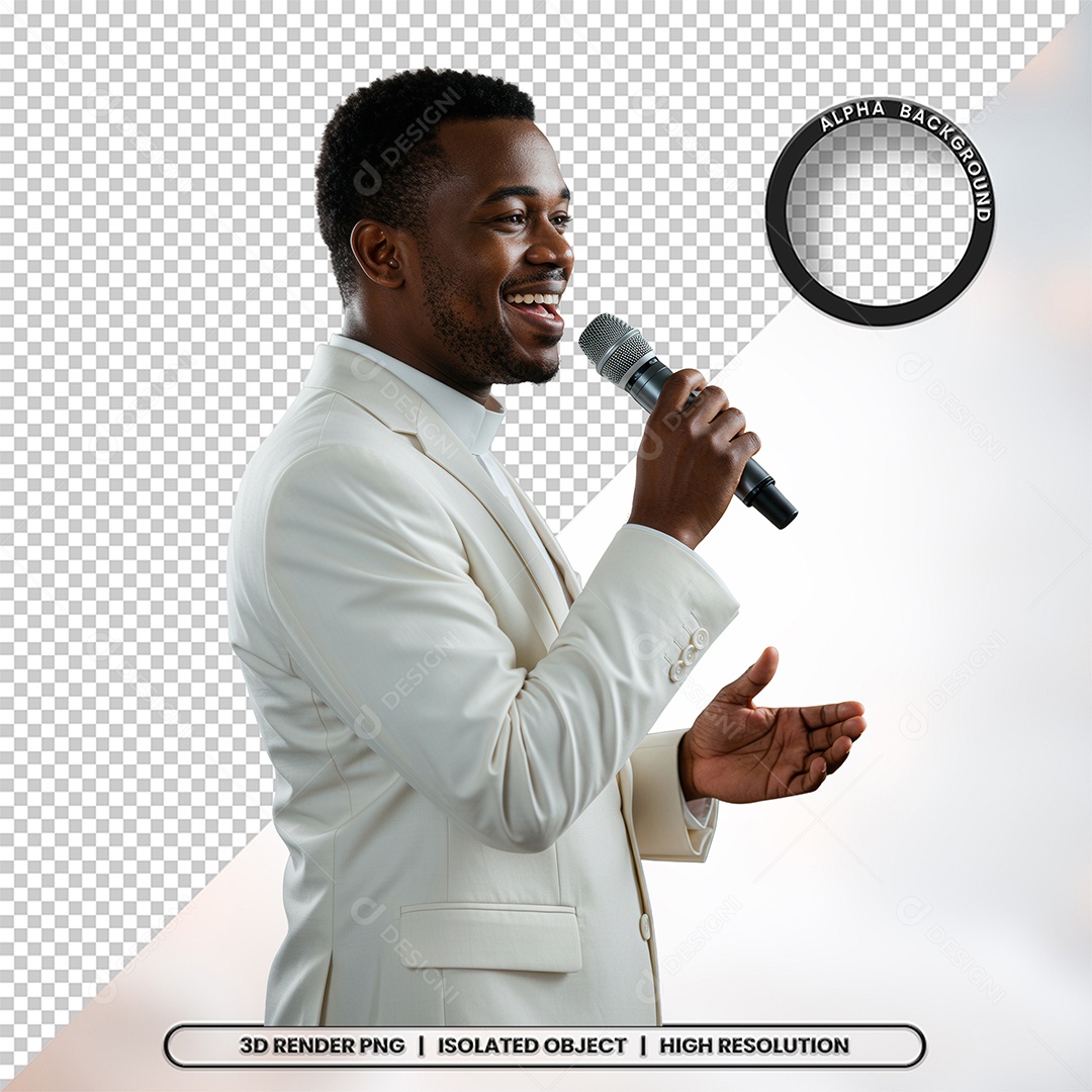 Personagem Pastor de Igreja Para Composição PSD