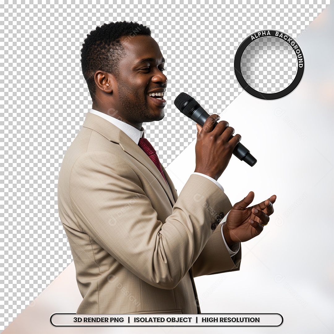 Personagem Pastor de Igreja Para Composição PSD