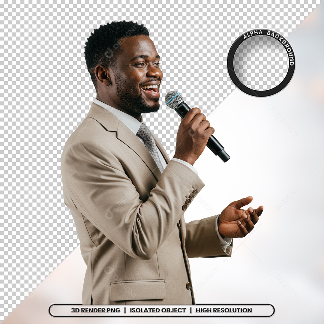 Personagem Pastor de Igreja Para Composição PSD