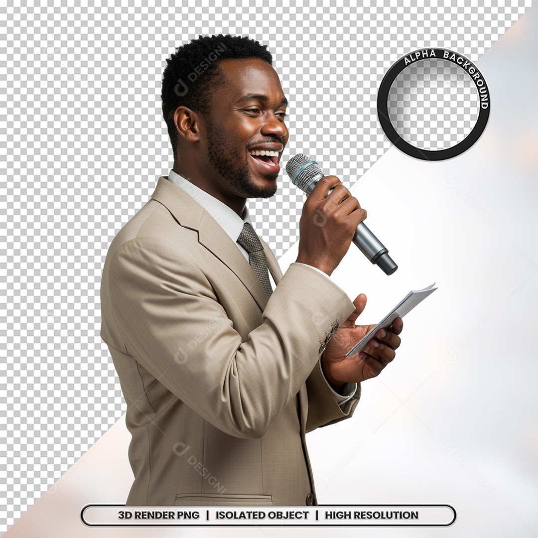 Personagem Pastor de Igreja Para Composição PSD