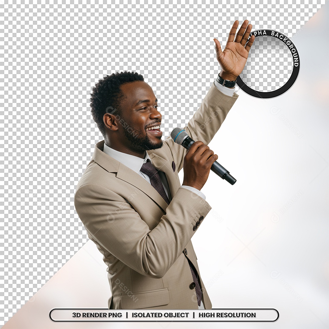 Personagem Pastor de Igreja Para Composição PSD