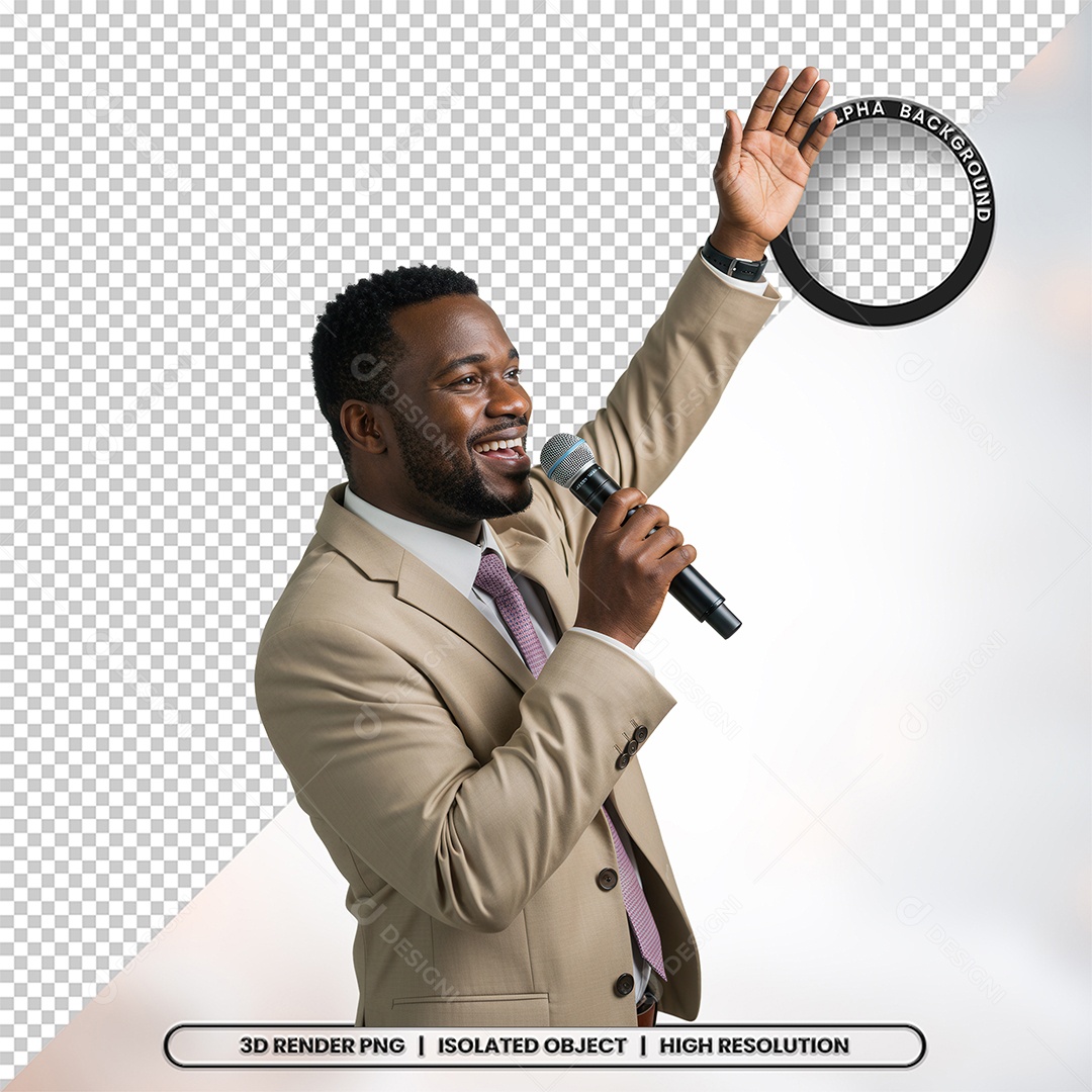 Personagem Pastor de Igreja Para Composição PSD