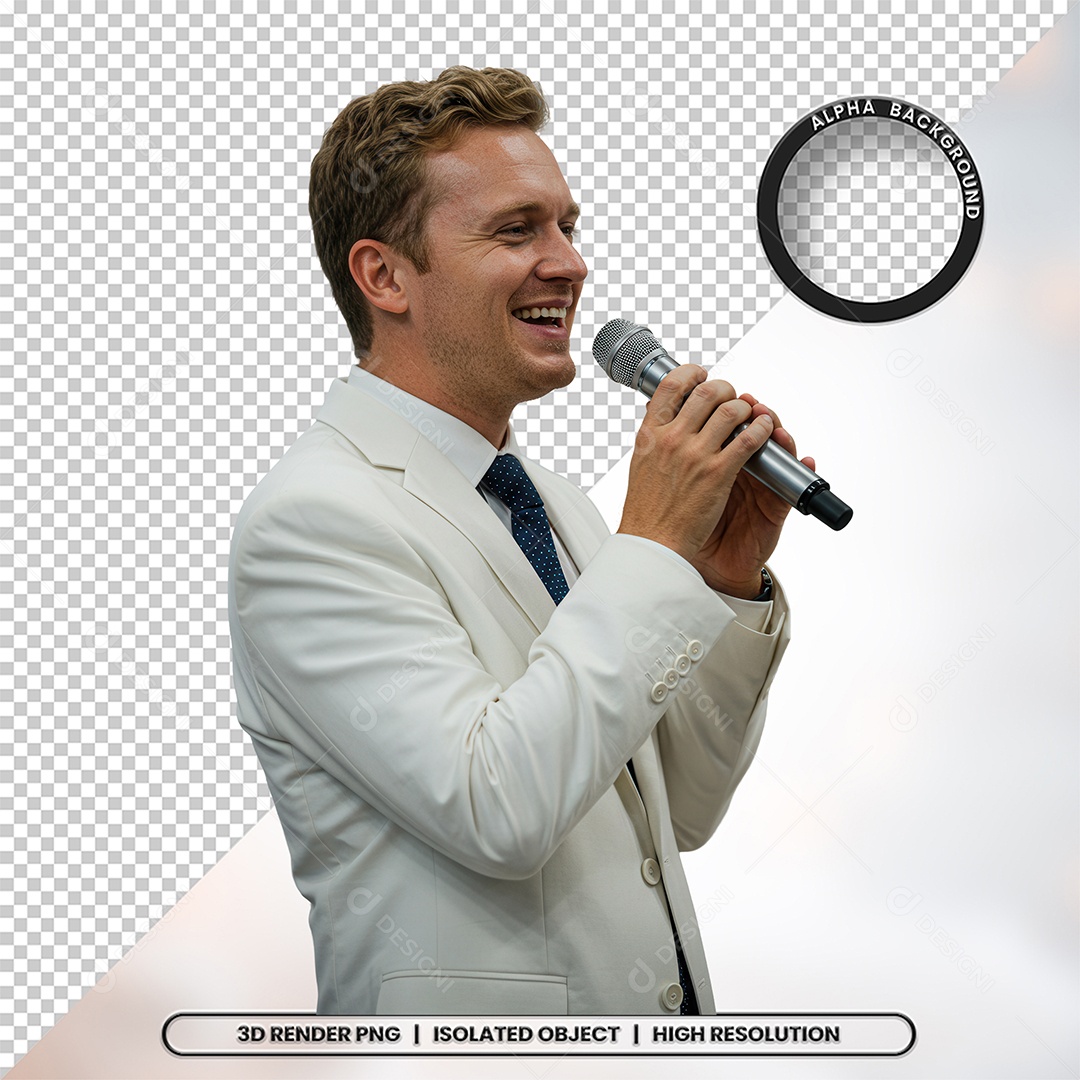 Personagem Pastor de Igreja Para Composição PSD