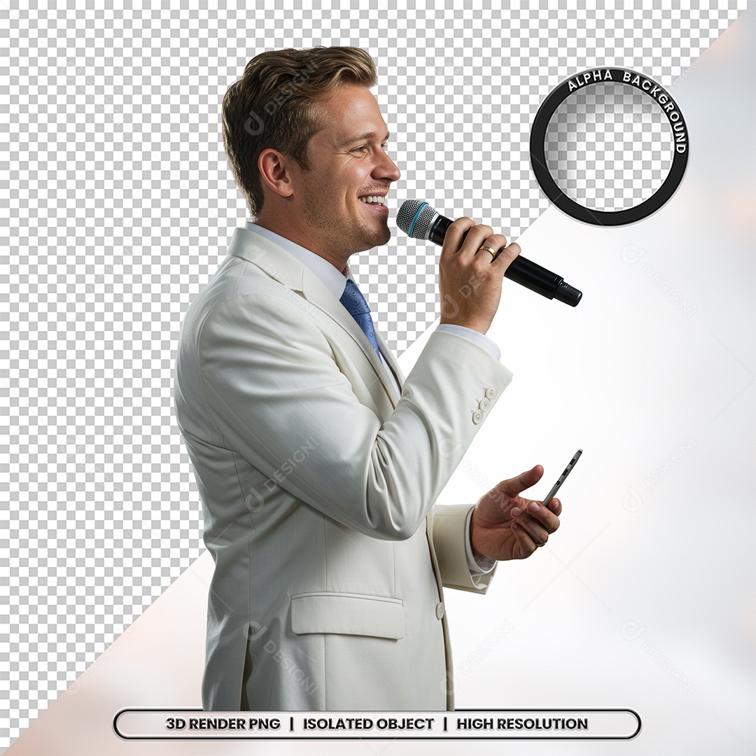 Personagem Pastor de Igreja Para Composição PSD