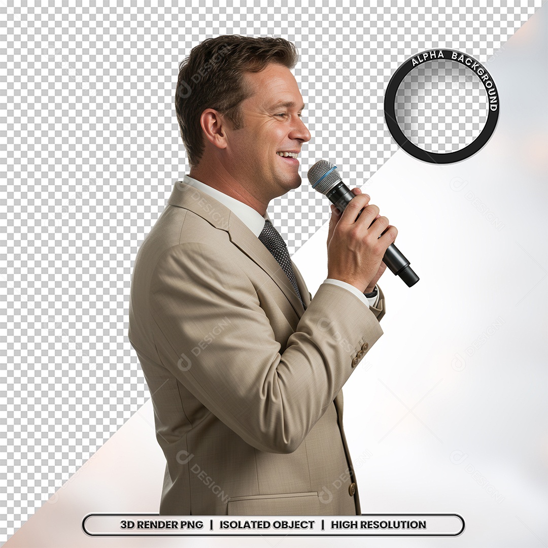 Personagem Pastor de Igreja Para Composição PSD