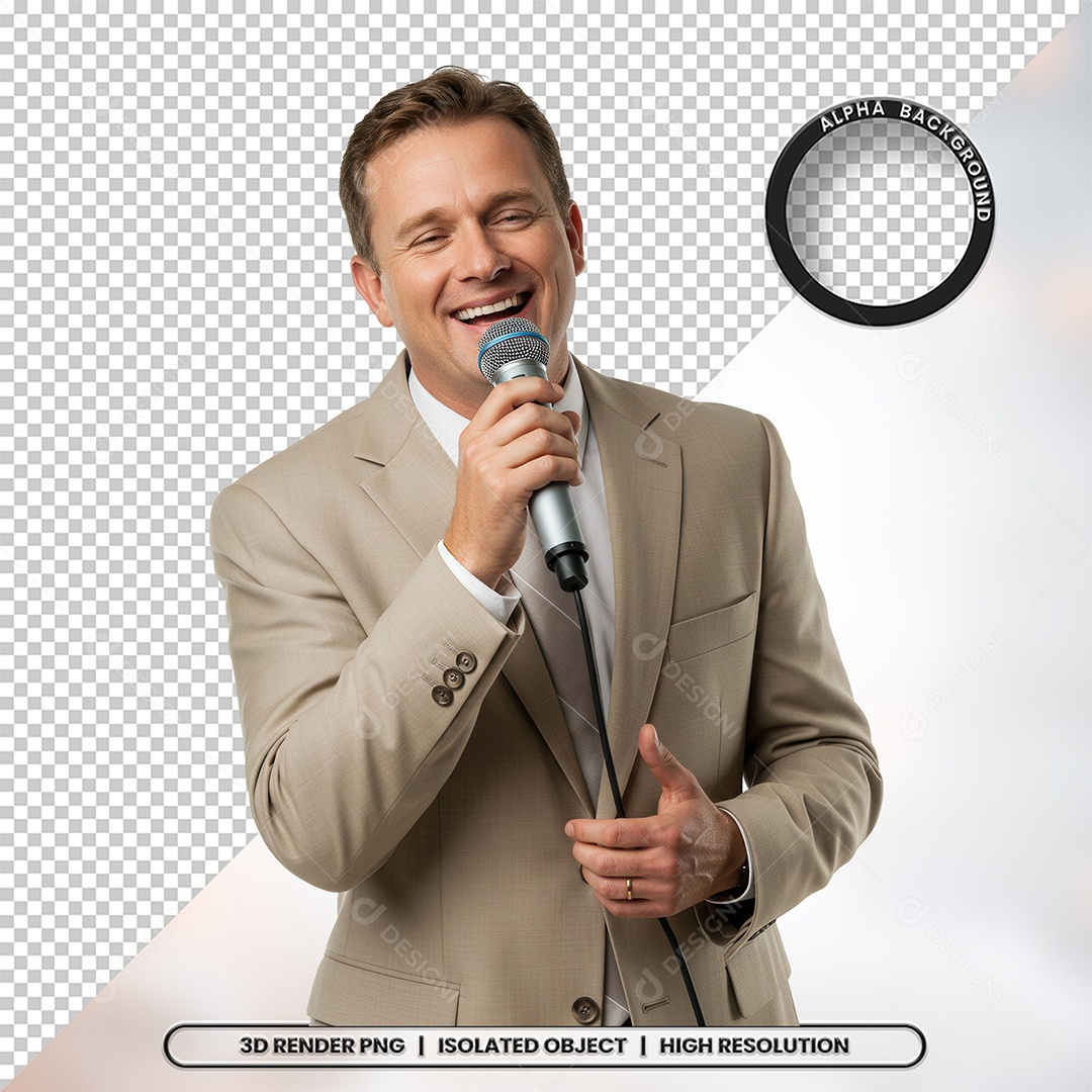 Personagem Pastor de Igreja Para Composição PSD