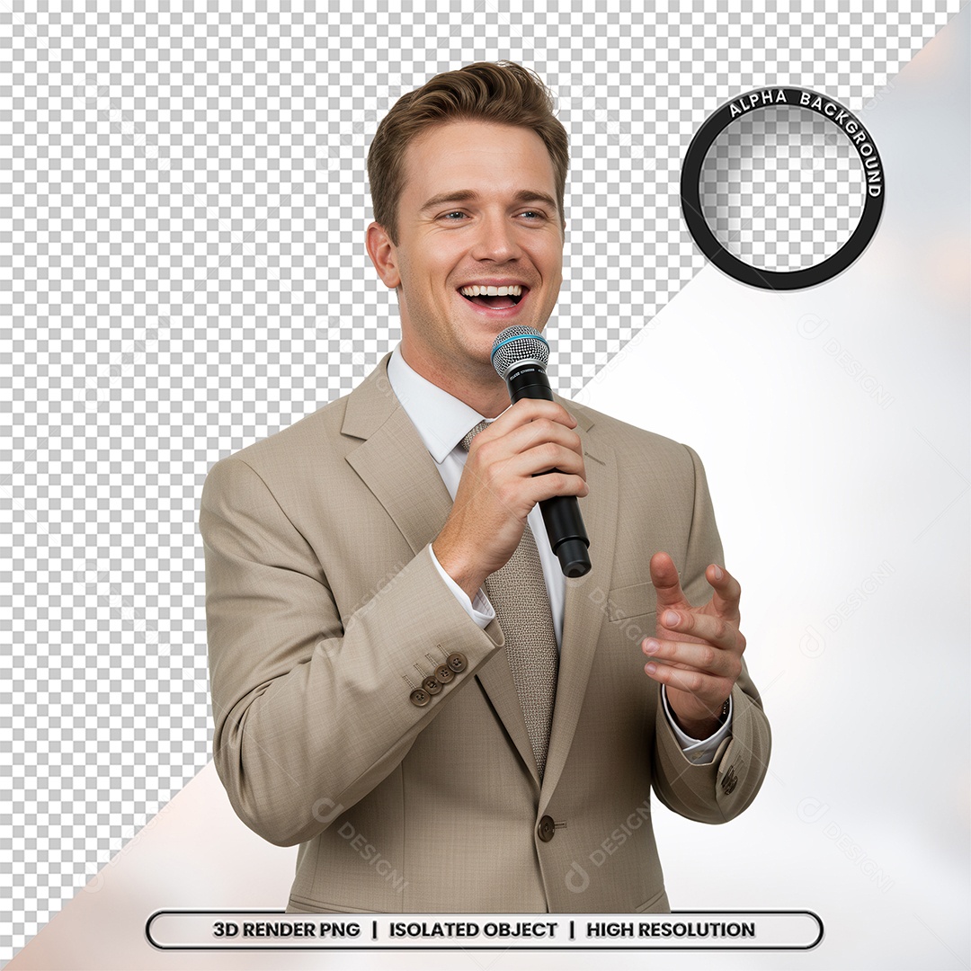 Personagem Pastor de Igreja Para Composição PSD