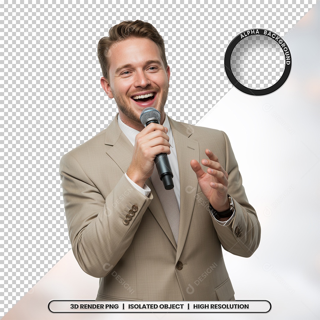 Personagem Pastor de Igreja Para Composição PSD