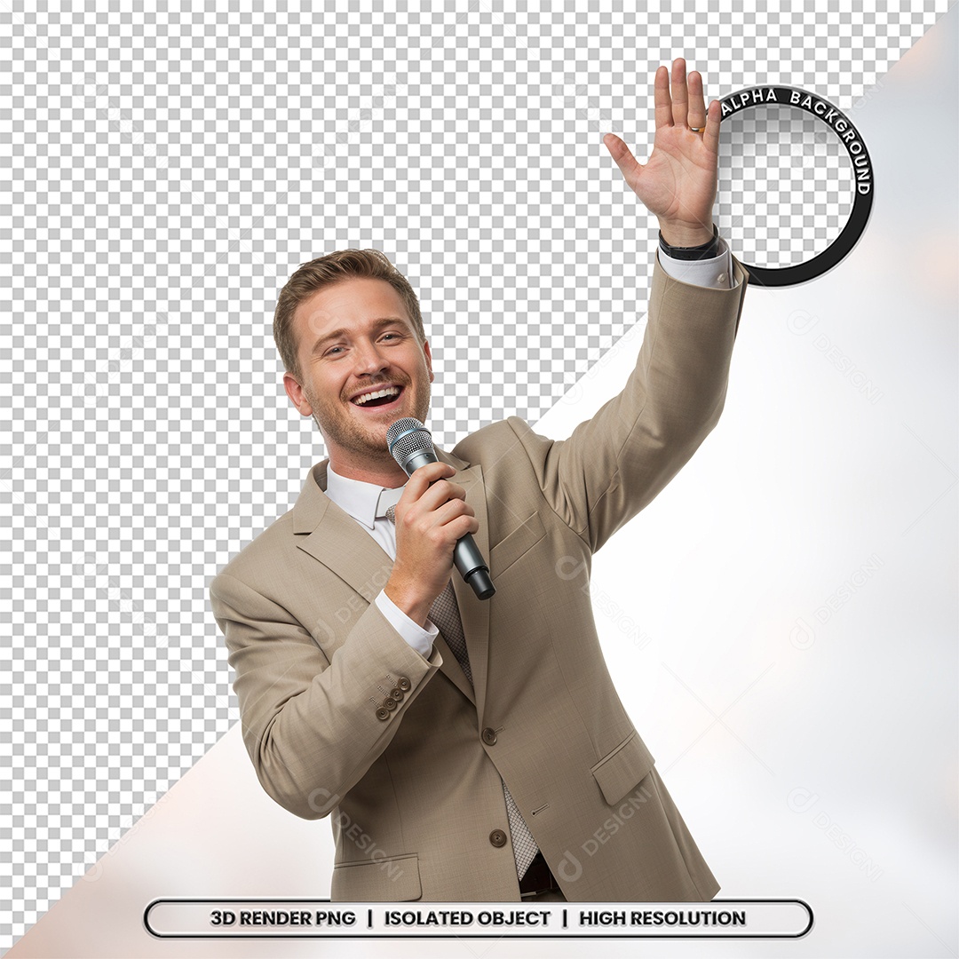 Personagem Pastor de Igreja Para Composição PSD