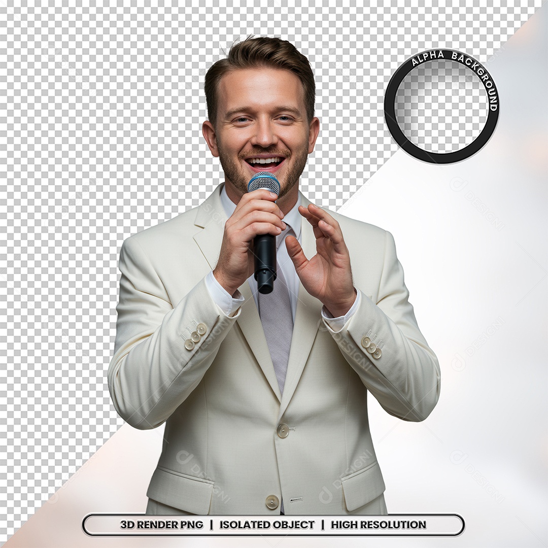 Personagem Pastor de Igreja Para Composição PSD