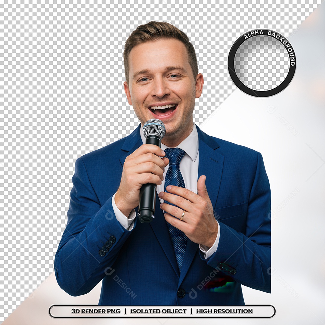 Personagem Pastor de Igreja Para Composição PSD