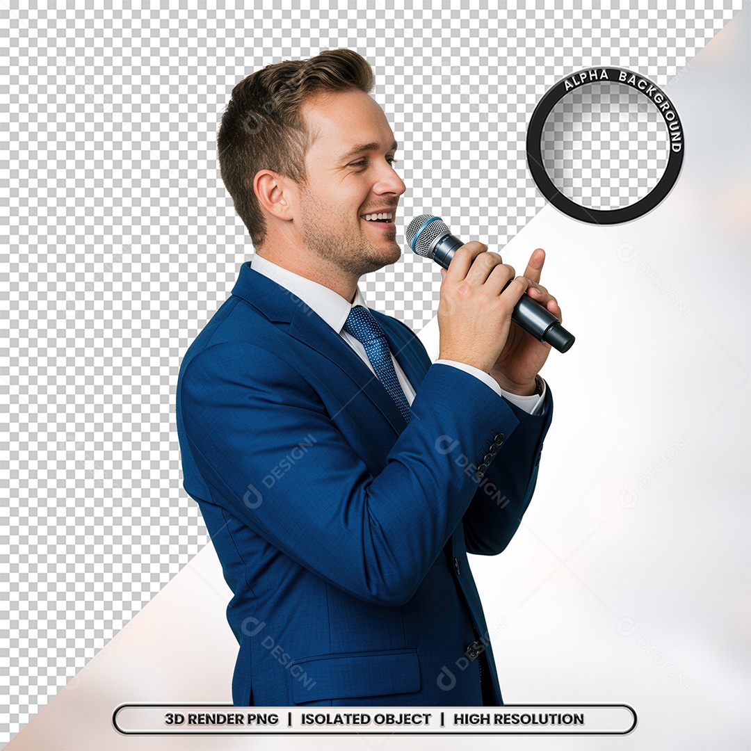 Personagem Pastor de Igreja Para Composição PSD