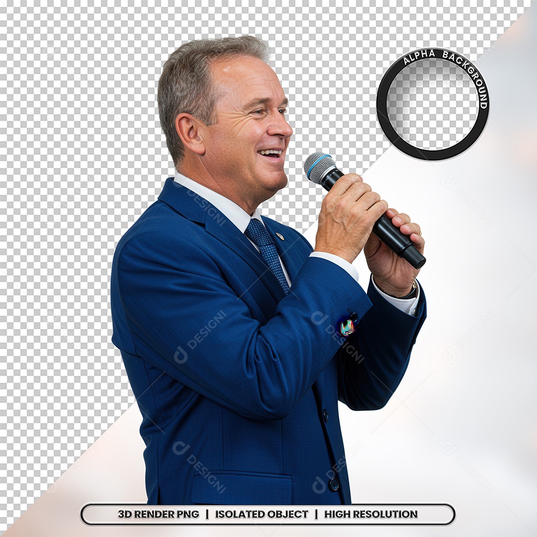 Personagem Pastor de Igreja Para Composição PSD