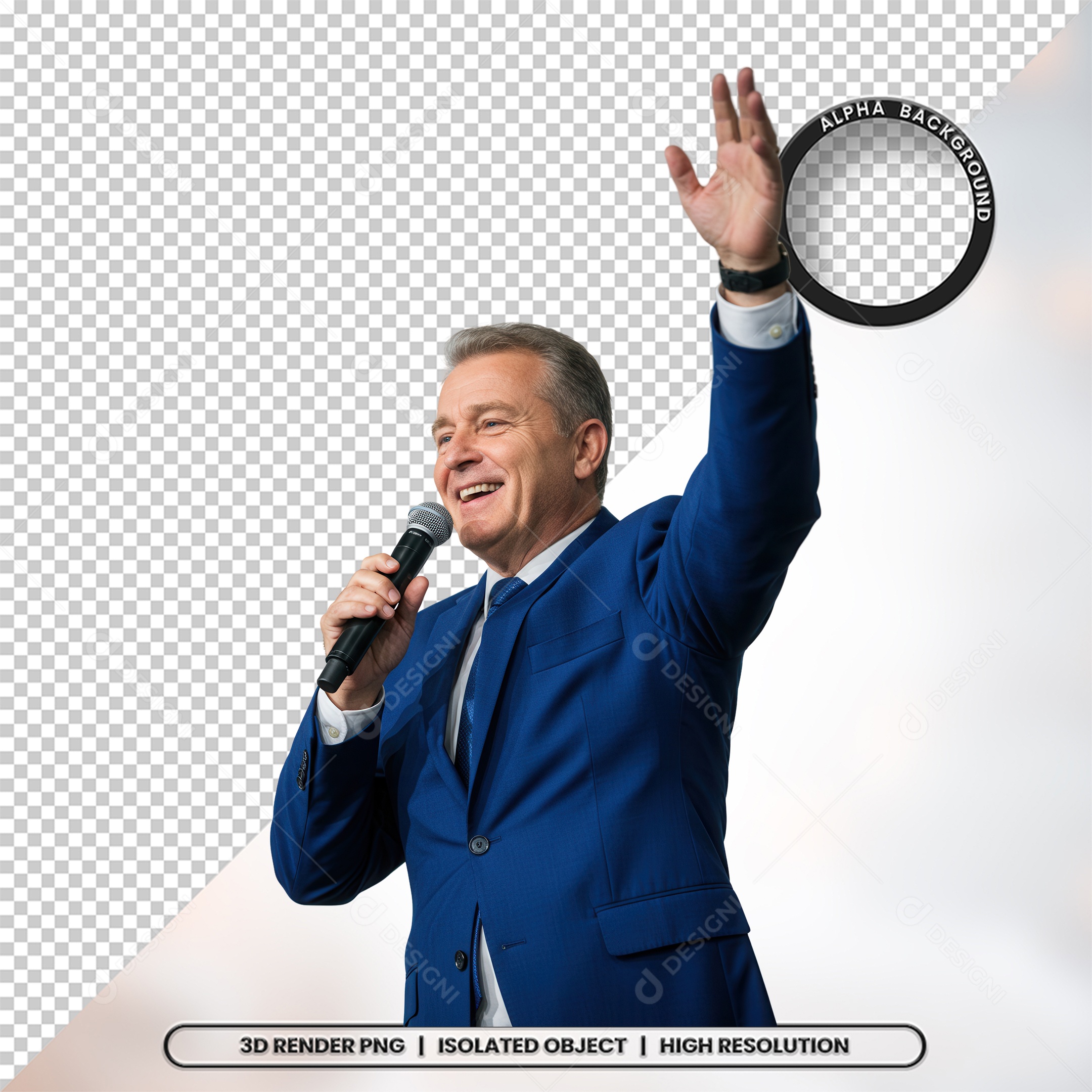 Personagem Pastor de Igreja Para Composição PSD