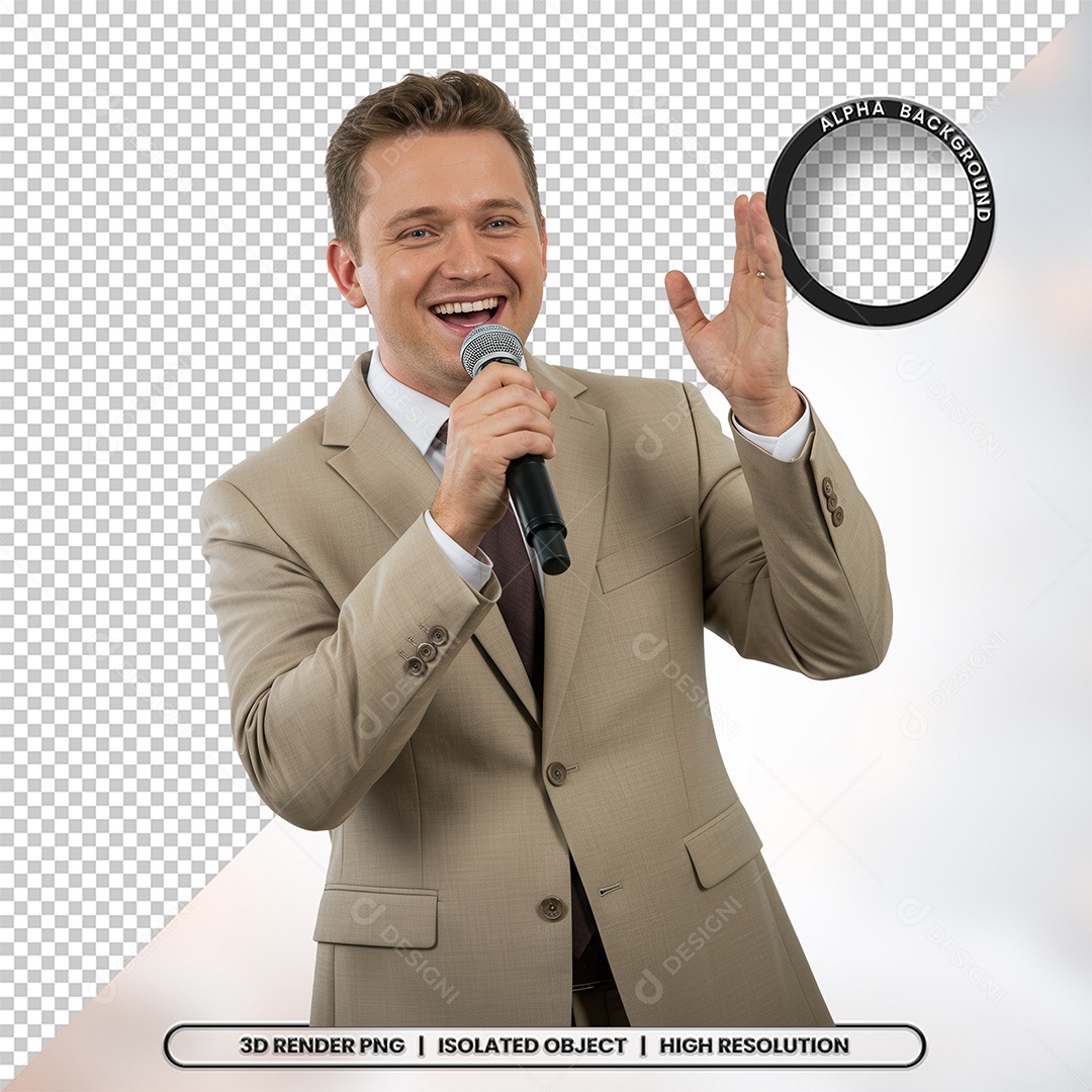 Personagem Pastora de Igreja Para Composição PSD